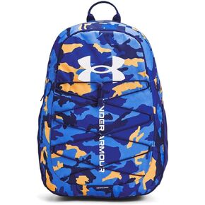 حقيبة ظهر رياضية Hustle رياضية للبالغين من الجنسين من Under Armour، (433) Tech Blue/Tech Blue/White، مقاس واحد يناسب الجميع