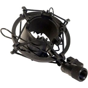 Universal Mic Microphone Shock Mount Clip Holder Podcast Home Studio Recording 5/8 Inch Diameter