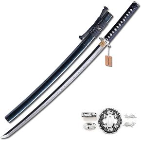MURASAME Katana Sword Real 41 inch L6 Steel Clay Tempered Nice Hamon Very Sharp Top Handmade