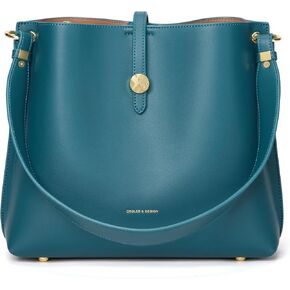Cnoles Women Genuine Leather Designer Tote Bags Purses And Handbags For Women Fashion Ladies Top Handle Shoulder Satchel Bag…