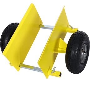 Panel Dolly for Drywall Plywood Sheetrock Mattress,Dolly Cart Heavy Duty All Terrain Dolly,Door Dolly with 10-inch Pneumatic Tires (Yellow)