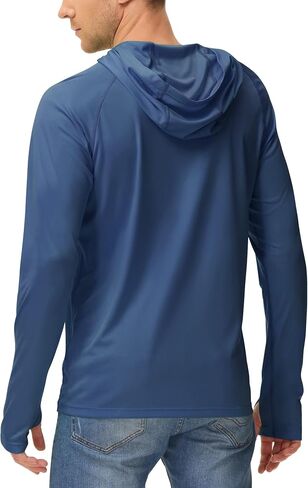 isnowood sun shirt upf 50+ men fishing long uv حماية UV هوديي المشي لمسافات طويلة واقي in Kuwait