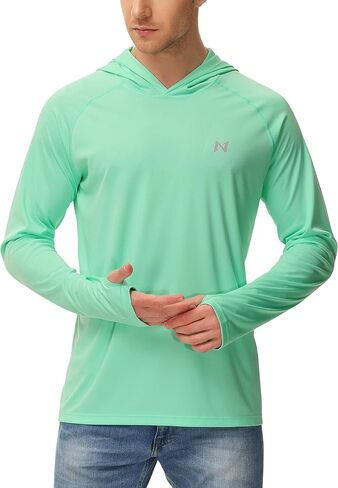 isnowood sun shirt upf 50+ men fishing long uv حماية UV هوديي المشي لمسافات طويلة واقي in Kuwait