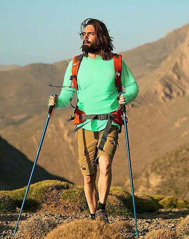 isnowood sun shirt upf 50+ men fishing long uv حماية UV هوديي المشي لمسافات طويلة واقي in Kuwait