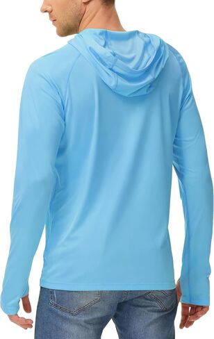 isnowood sun shirt upf 50+ men fishing long uv حماية UV هوديي المشي لمسافات طويلة واقي in Kuwait
