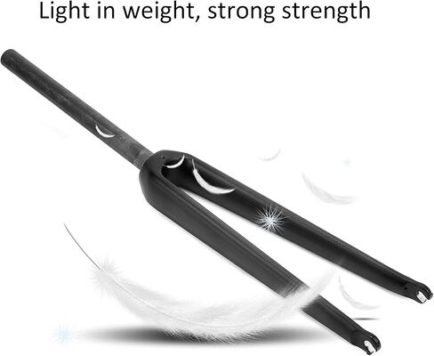 Dilwe Front Fork, 700C Carbon Fiber C Brake Fork Disc Mountain Front Fork Upgrade Accessories (3K Matt) in Saudi Arabia
