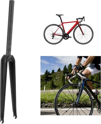 Dilwe Front Fork, 700C Carbon Fiber C Brake Fork Disc Mountain Front Fork Upgrade Accessories (3K Matt) in Saudi Arabia