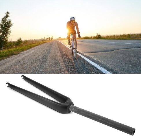 Dilwe Front Fork, 700C Carbon Fiber C Brake Fork Disc Mountain Front Fork Upgrade Accessories (3K Matt) in Saudi Arabia
