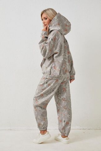 Camo Sweat Sets for Women Maple Leaf Print Camo Hoodie Pants Womens Sweatsuits Camouflage Lounge Sets Outfits in Kuwait