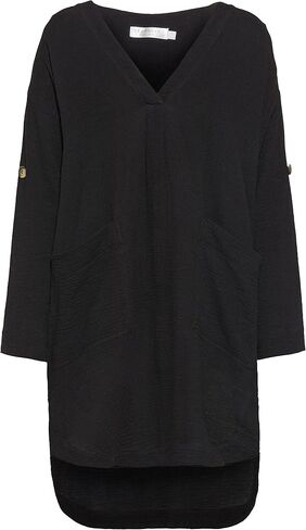Seafolly Women's V Neck Cover Up Dress with Roll Sleeves in Kuwait