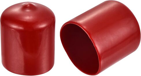 UXCELL 50PCS COPS Round Rubber End Caps 4.5mm Burgundy Red Vinyl Cover Cover Brut in Saudi Arabia