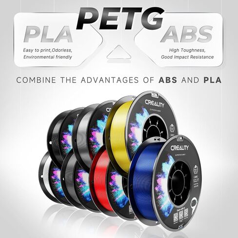 خيوط الطابعة 3D ثلاثية الأبعاد CREALITY PETG ، 1 كجم (2.2 رطل) التخزين المؤقت بدقة ، دقة الأبعاد ± 0.03 مم ، 2024 أحدث دفعة ، ملائمة للإندر ، مختبر Bambu ، Anycubic ، طابعات FDM الأنيقة ، الأحمر in Saudi Arabia