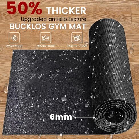 Foldable Treadmill Mat, Exercise Bike Mats for Home Gym Workout, Waterproof Non-Slip Exercise Equipment Mat Floor Protector for Indoor Cycles, Rowing Machine, Elliptical in Saudi Arabia