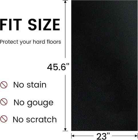Foldable Treadmill Mat, Exercise Bike Mats for Home Gym Workout, Waterproof Non-Slip Exercise Equipment Mat Floor Protector for Indoor Cycles, Rowing Machine, Elliptical in Saudi Arabia