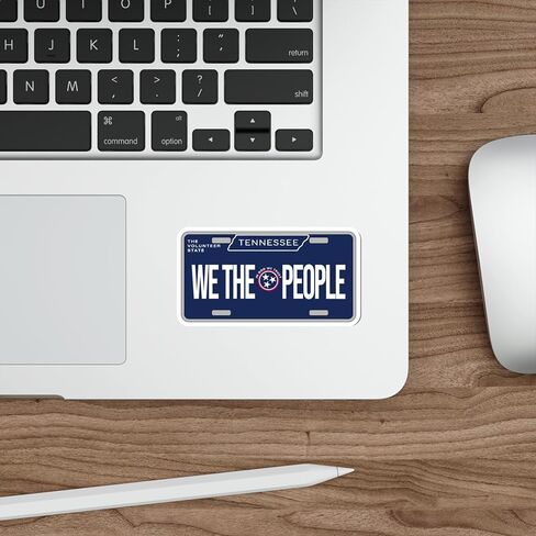 Tennessee State License Plate Standser Travel Weatherproof Heashir Secal Vinyl Small Proteproof for Water Bottle Passport Passport Computer Phone Doctors Size 4 "ID4490 in Saudi Arabia