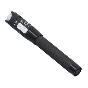 Visual Fault Locator, HT-80 80MW 80km VFL Fiber Optic Cable Tester Meter, Red Fiber Light Pen with 2.5mm Fiber Connector Universal for FC SC ST Interfaces