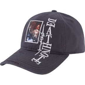 Death Note Dad Hat, Cotton Adjustable Baseball Cap with Curved Brim, Black, One Size