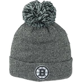 ZHATS NHL Officially Licensed Beanie Pom Nimbus Grayscale