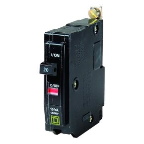Square D 20 Amp 1 Pole Bolt-on Circuit Breaker QOB120 (10-Pack)
