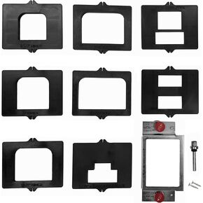 Milescraft 1213 Hinge Mate 300 - Complete Door Hinge Installation Kit with Latch & Strike Plate Templates. For use on Doors and Jambs
