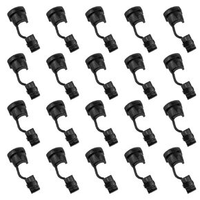 Power Cord Clip 6mm Round Cable Wire Clip Bushing Power Cord Clip Bushing Black Black Electric Cable Protection Strain Relief Bushing Grommet 20pcs