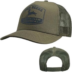 John Deere Twill Trucker Hat Mesh Baseball Cap-Black-Os in Kuwait