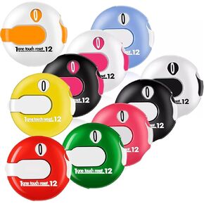Golf Stroke Counter - 1.2 inch Score Counters with Touch Reset and Clip Attachment for Scorekeeper Gloves （10 Colors Randomly Delivered） (10)