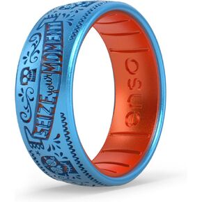 Enso Rings Disney Pixar Dualtone Silicone Rings - Coco Collection - Comfortable and Flexible Design - Seize Your Moment - Size 4