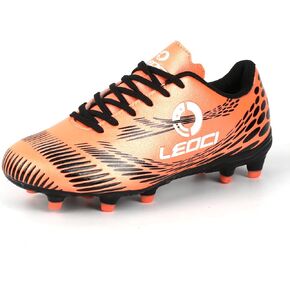 Boys Girls Firm Ground Soccer Cleats Kids Athletic Outdoor/Indoor Football Shoes