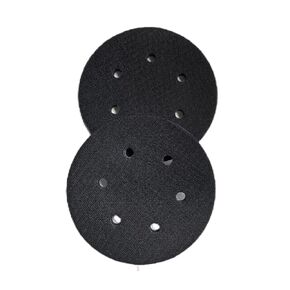2 Pack 6 Inch 6 Hole Hook and Loop Soft Density Sponge Cushion Buffer Backing Interface Pad