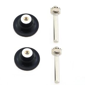 Set of 2 Grinding Disc Retainer Rolling Locking Disc Pad Quick Change Disc Adapter 2 Inch Mould Grinder Sanding Disc and 1/4 Inch Shank