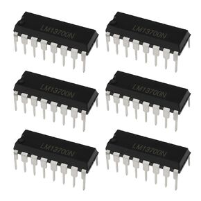Create idea 6Pcs LM13700 N National Dual Transconductance Op-amp 16 DIL DIP LM13700 DIP 13700N DIP for Electrical Equipment Transconductance Amplifier