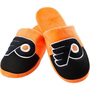 FOCO Philadelphia Flyers NHL Mens Team Logo Staycation Slipper - M