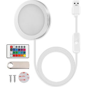 LED Lamp Kit Compatible with Bambu Labs - Multicolor RGB, Remote Control, and DIY Customization - 5V 1A