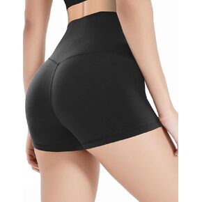 Buauty Womens Biker Spandex Shorts Black