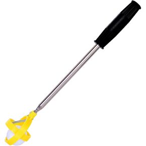 Mile High Life Golf Ball Retriever, Telescopic Golf Ball Retriever for Water with Spring Release-Ready Head, Durable Grabber Tool with Locking Clip, 80" Long, Lightweight (Yellow)