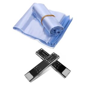 100 Pcs Clear PVC Heat Seal Bags Remote Control Shrink Wrap Bags Heat Shrink Bag Film Heat Shrink Bag TV Remote Controls Covers 9.1 * 3.1 Inches Heat Shrink Bags for Jars Gift DIY Projects