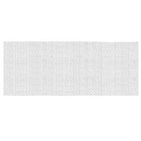 PATIKIL 23.6" x 11.8" Perforated Metal Sheets, 19Ga 0.24" Hexagonal Hole 304 Stainless Steel Mesh Stagger Expanded Perforated Metal Plate for Ventilation Grill Security Grates
