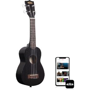 Kala Brand Music Co., 4-String Ukulele, Black (KA-15S-BLK)