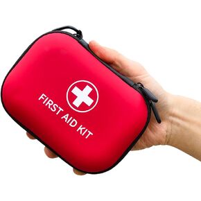 138 Pcs Small First Aid Kit, Mini First Aid Kit Travel Size, Travel First Aid Kit TSA Approved, First Aid Kit for Car, Hiking First Aid Kit, Home First Aid Kit, Compact Travel Medicine Kit