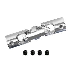Aopin 8mm to 8mm Rotatable Universal Joint Coupling Shaft Stepper Motor, Length 58mm / 2.28", Coupler Connector with Screw for 3D Printer, RC Robot, Car Boat Shaft, DIY Encoder, CNC Machine