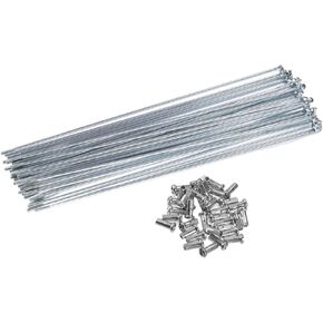 ACROPIX 40 Pcs Bicycle Galvanized Spokes 13G Bike Spoke 230mm Length with Nipples for Most Bicycle Car Parts