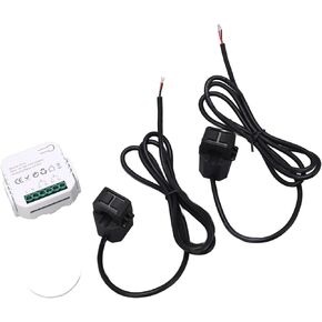 Energy Meter Smart Home Single Phase Clamp Energy Monitor Smart Power Electricity Consumption Monitoring Meter AC100?240V (Black)
