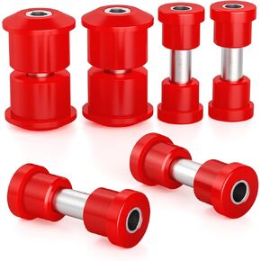Ezgo RXV Rear Bushing Kit, Golf Cart Rear Leaf Spring and Shackles Polyurethane Bushings and Sleeves for 2008-Up EZGO RXV Electric and Gas, GolfCart Suspension Replace Parts 620160 624030 620161