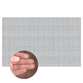 Folding a Piece of 304 Stainless Steel mesh, 13 "X29.5 (33cm X75cm), 5-mesh Metal mesh, Rust Proof mesh, Suitable for Many DIY Projects, Hard and Heat-Resistant Metal mesh