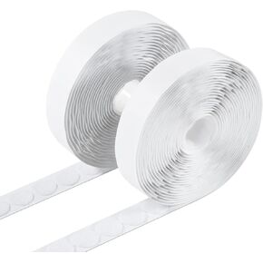 Self Adhesive Dots, 500 Pcs(250 Pair) 0.79 Inch Diameter Strong Sticky Hook and Loop Dots with Waterproof Sticky Glue Tapes, Adhesive Circle Dots for DIY Crafts/Home/School/Office