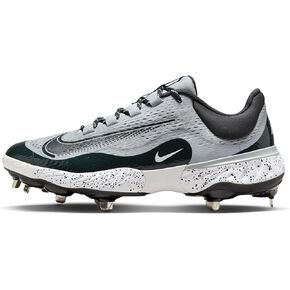 Nike Alpha Huarache Elite 4 Low NRG Baseball Cleats (DJ6521-004, Wolf Grey/White/Dark Smoke Grey)