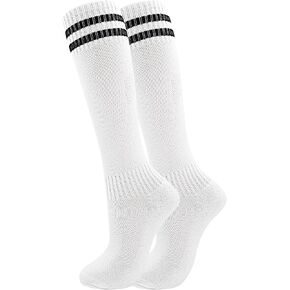 Tphon Toddler Kids Soccer Socks, 3 Pairs Girls Boys Soft Knee High Socks Youth Sport Team Training Football Basketball Socks