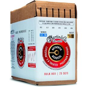 Martin Guitar Authentic Acoustic Lifespan 2.0 Guitar Strings, Acoustic Guitar Accessories, 25 Sets