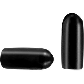 10 Pcs Screw Thread Protectors, Inner Dia 4mm PVC Rubber Round Tube Bolt Cap Plastic End Cap Cover Black Thread Protectors